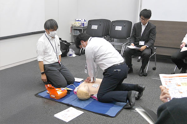 AED・応急救護講習会の様子